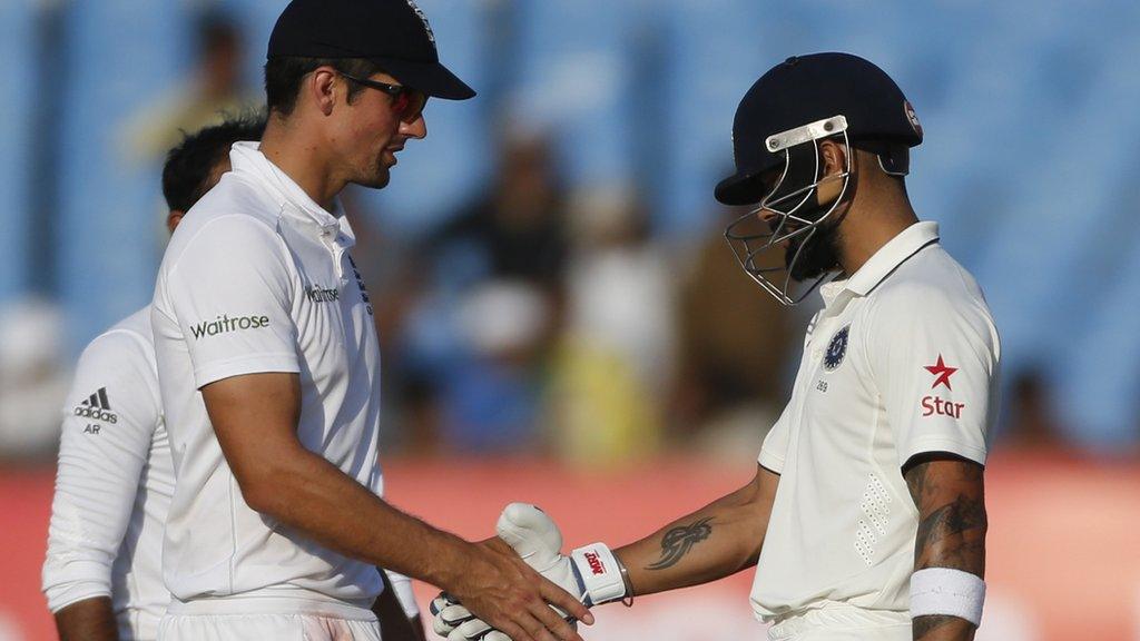 Alastair Cook and Virat Kohli