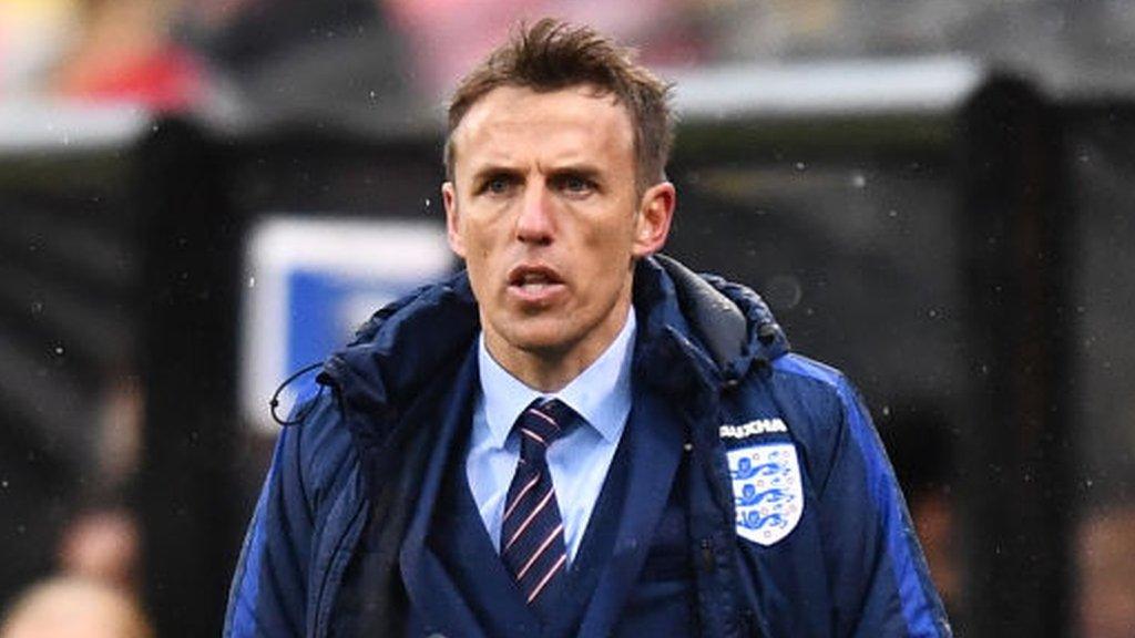 England women head coach Phil Neville