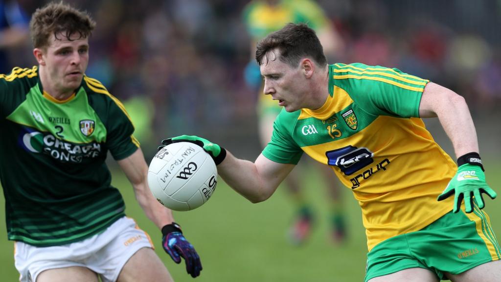 Jamie Brennan (right) scored Donegal's first goal