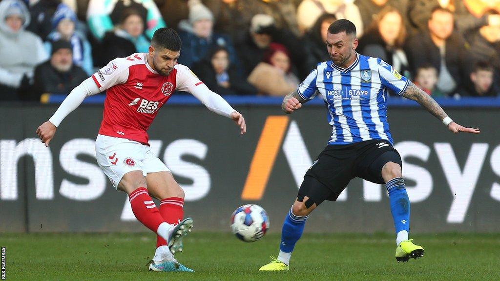 Jack Hunt in action for Sheffield Wednesday in League One.