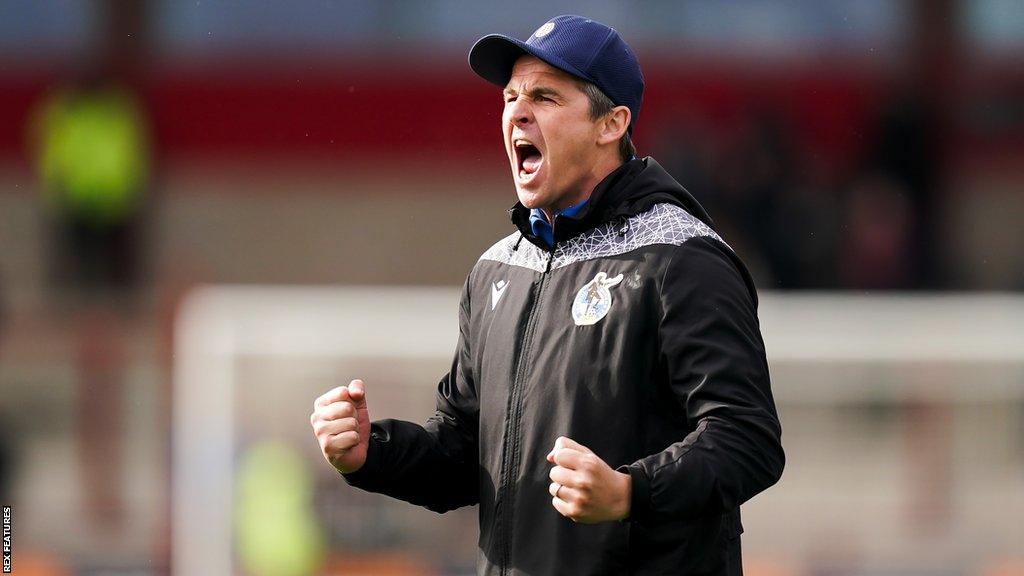 Bristol Rovers manager Joey Barton