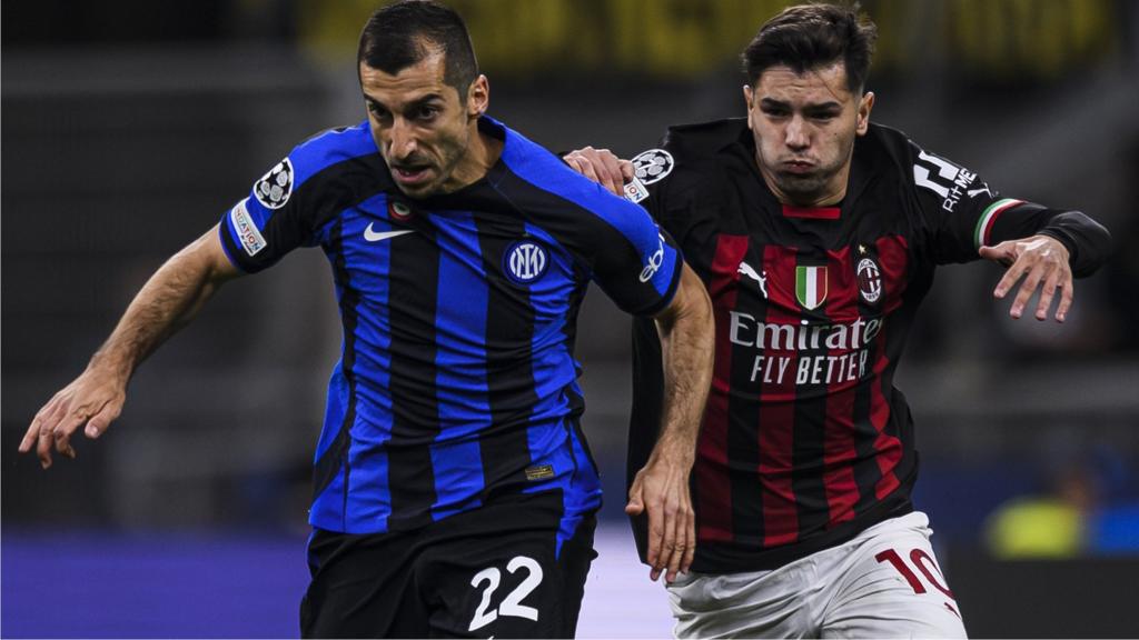 Henrikh Mkhitaryan (left) and Brahim Diaz (right)