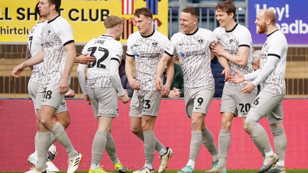 Portsmouth players celebrating