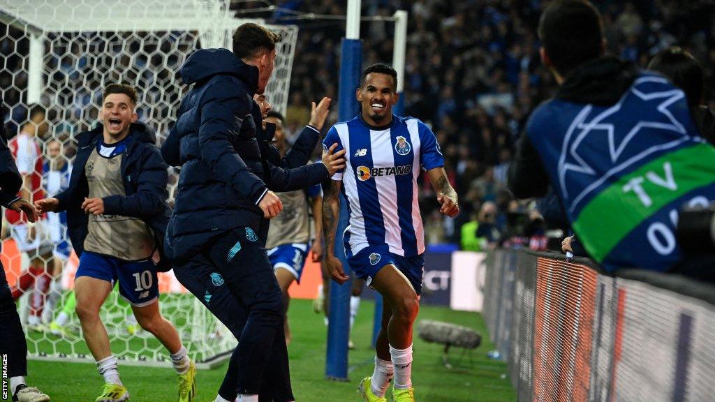 Galeno celebrates scoring for Porto