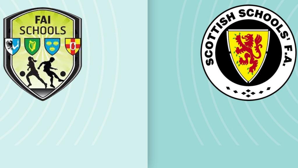 Republic of Ireland U18 boys v Scotland U18 boys badge graphic
