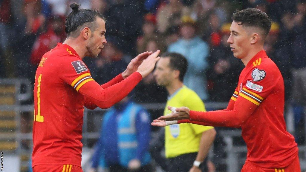 Gareth Bale (left) with Harry Wilson