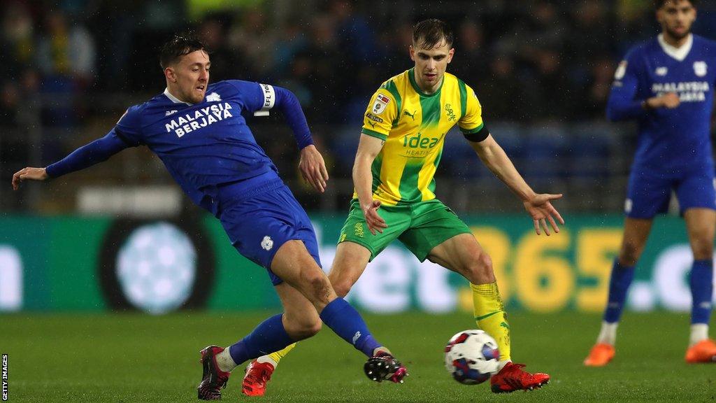 Ryan Wintle in action against West Brom