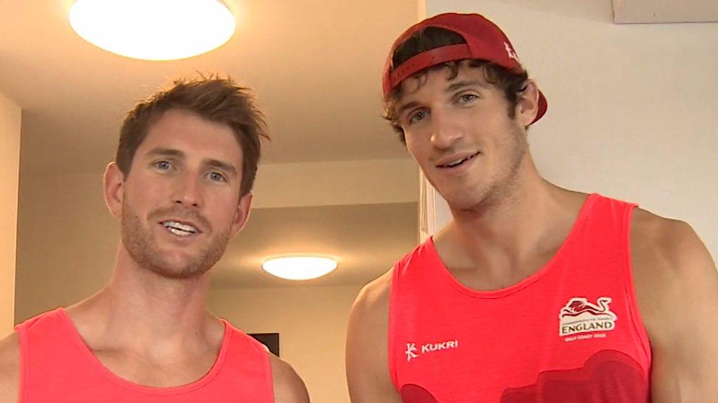 Team England beach volleyball players Jake Sheaf and Chris Gregory