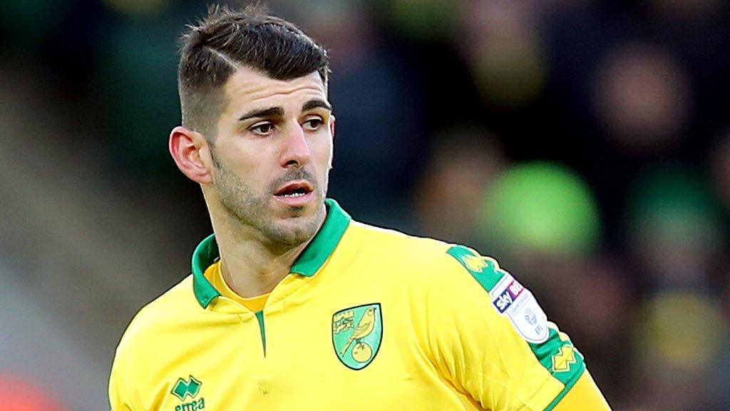 Nelson Oliveira in action for Norwich