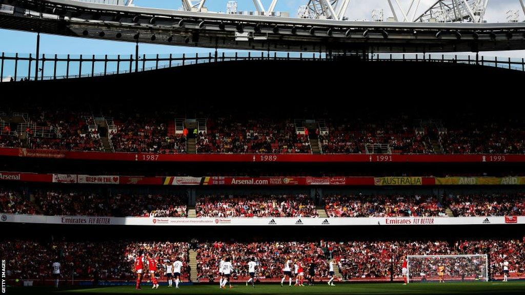 FA Women's Super League match between Arsenal and Tottenham Hotspur at Emirates Stadium