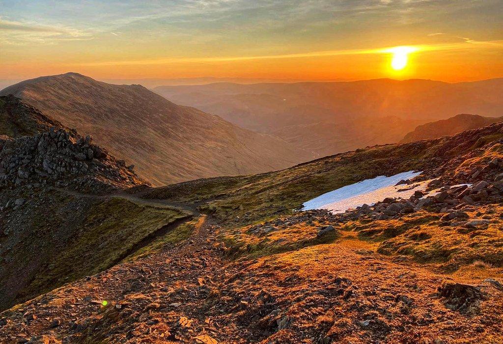 March - Sunrise over Fairfield and Saint Sunday Crag