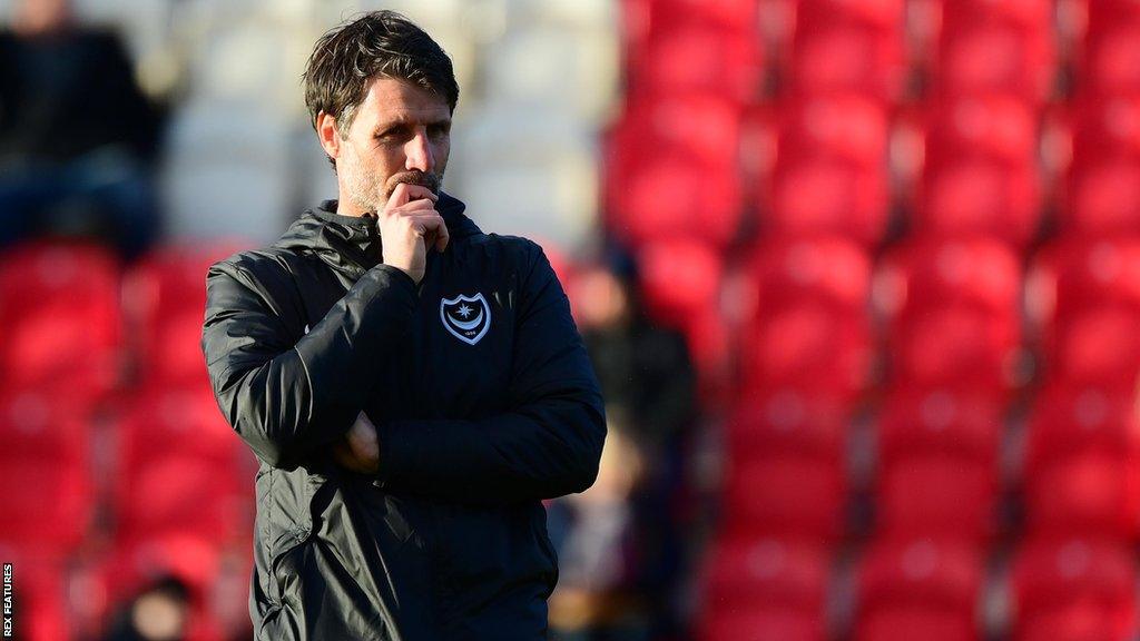 Portsmouth sack head coach after nine league games without victory.