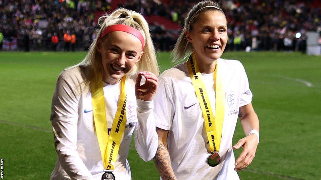 Chloe Kelly and Rachel Daly