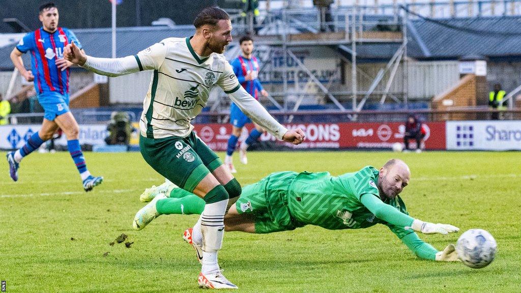 Martin Boyle scores Hibs' second goal