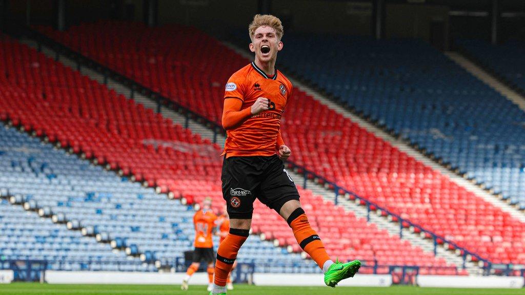 Kai Fotheringham scored twice at Hampden