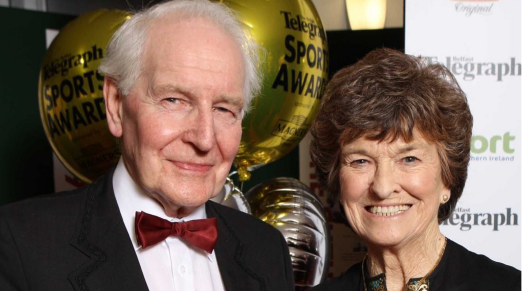 Maeve Kyle with her husband Sean in 2010
