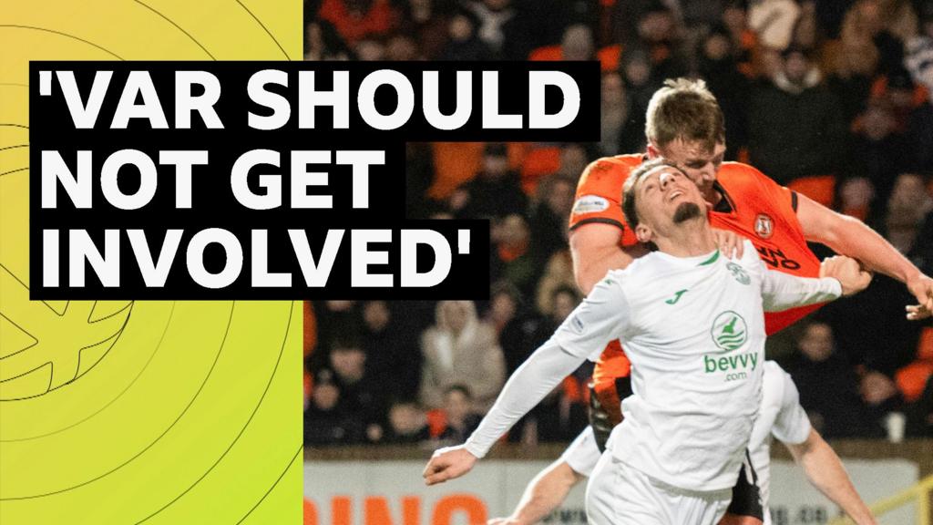 'VAR should not get involved' - watch Dundee Utd's disallowed goal