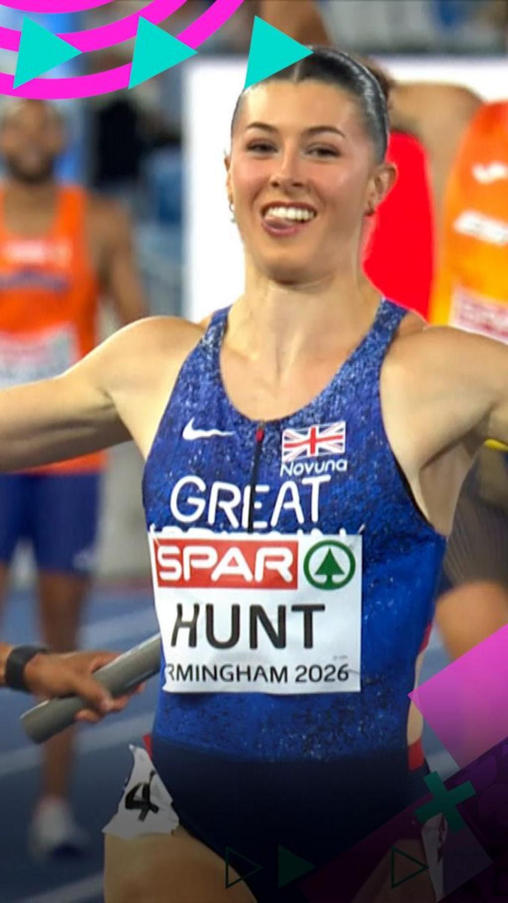 European Athletics Championship: Hunt wins her fourth gold as Great Britain win mixed 4x100m relay