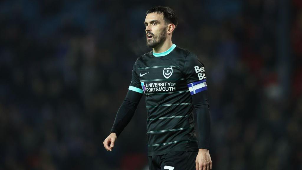 Portsmouth captain Marlon Pack in action