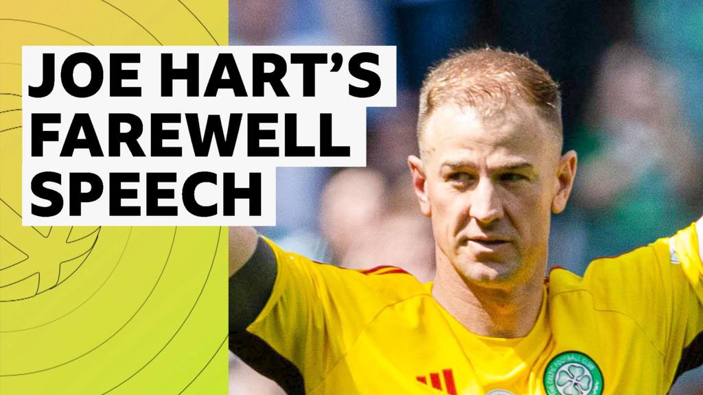 Watch emotional Hart bid Celtic Park farewell