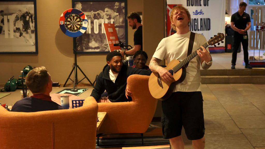 Ed Sheeran England camp