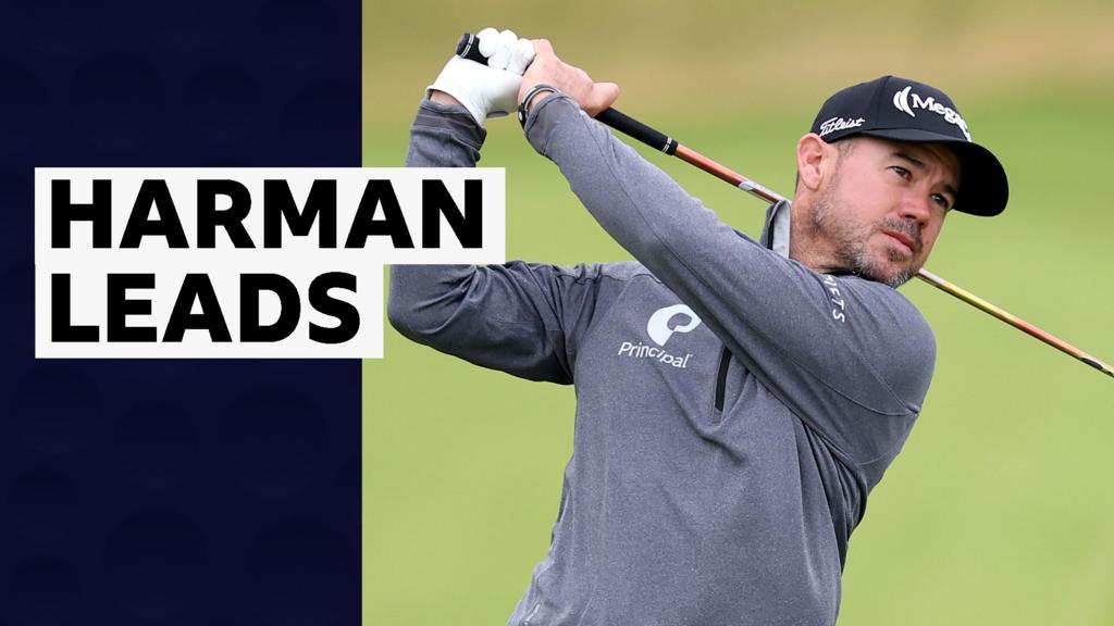 'On a piece of string!' - Harman birdies the 18th to top leaderboard