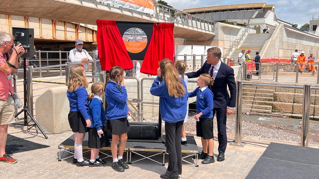 Dawlish sea wall opening