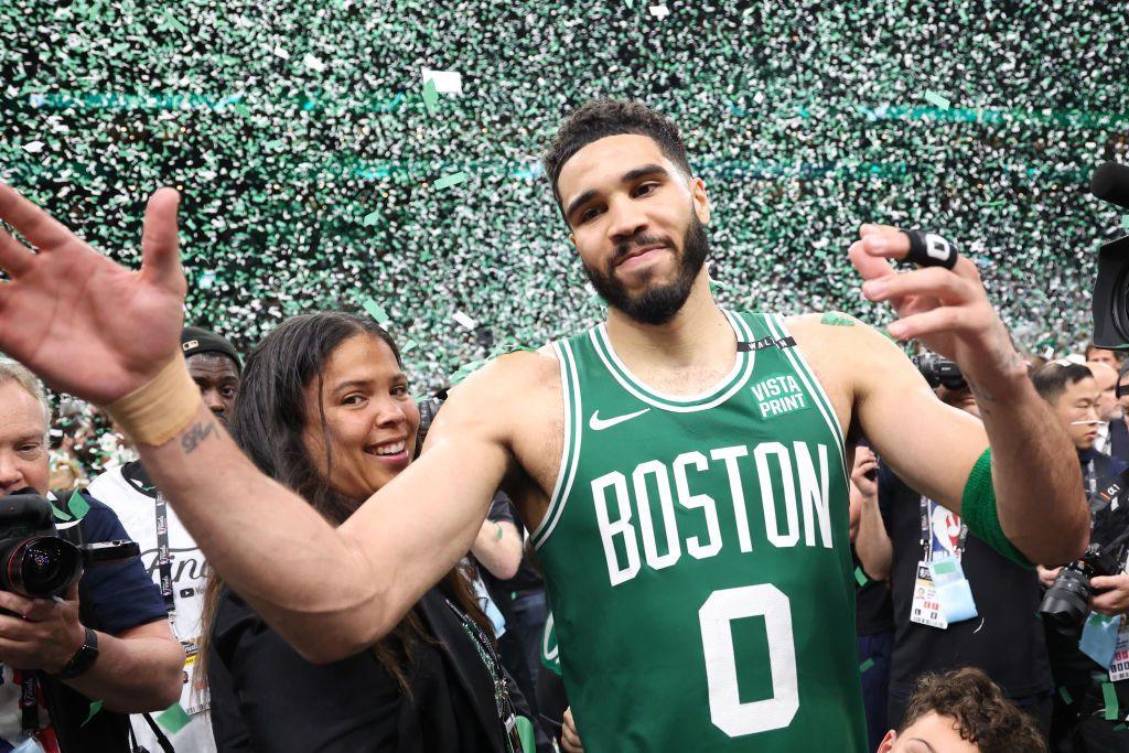 Jayson Tatum celebrating