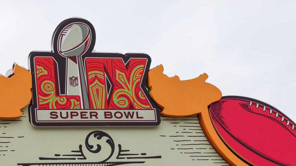 Super Bowl logos everywhere