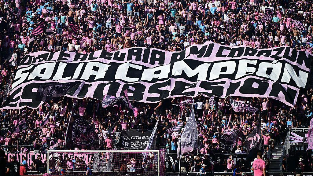 Inter Miami fans at Chase Stadium