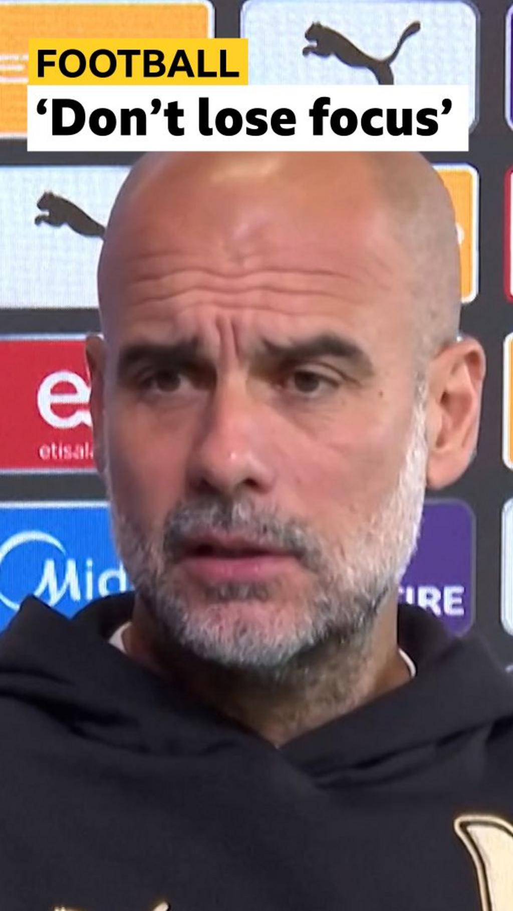 Guardiola sends message to Man City players