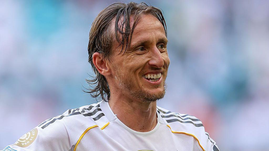 Luka Modric in action at the Club World Cup
