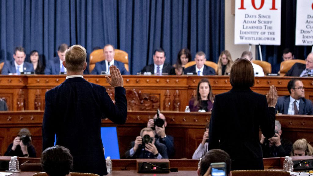 Holmes and Hill take the oath