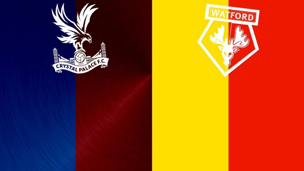 Crystal Palace v Watford badges