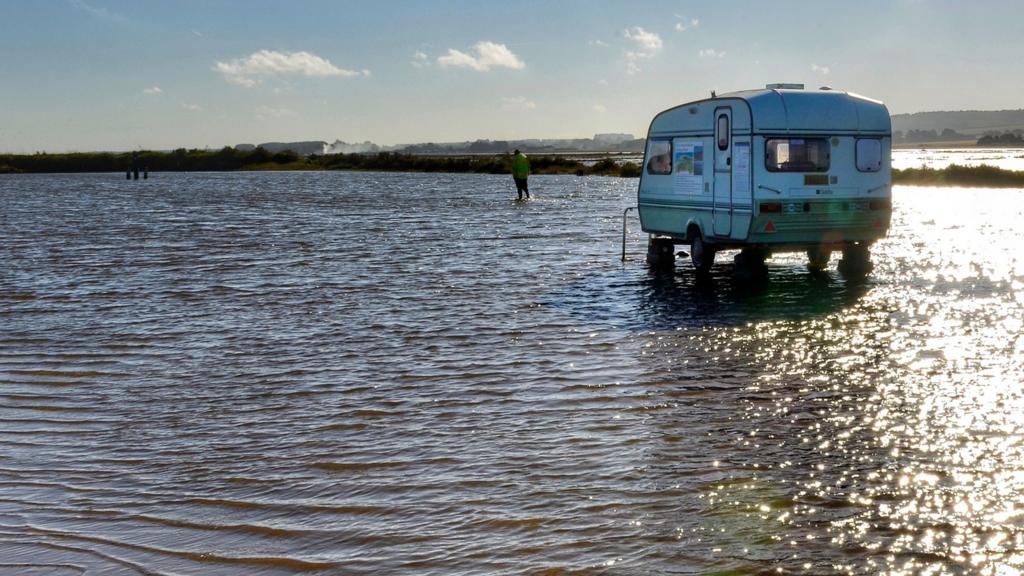 Brancaster flooded