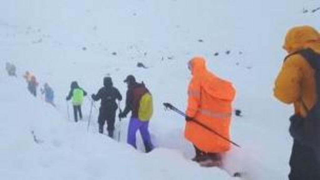 Trekkers on the Himalayas