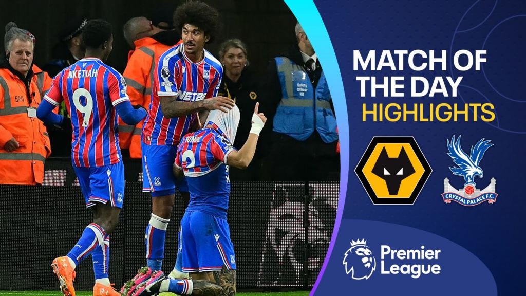 Crystal Palace into top four as Edwards loses first game in charge at Wolves
