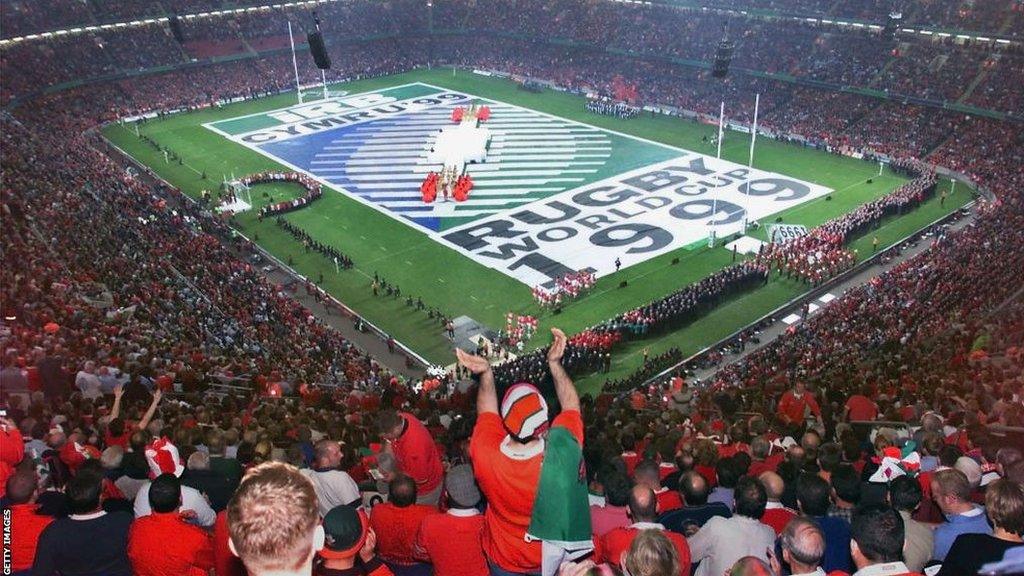 Opening ceremony of 1999 World Cup at Millennium Stadium