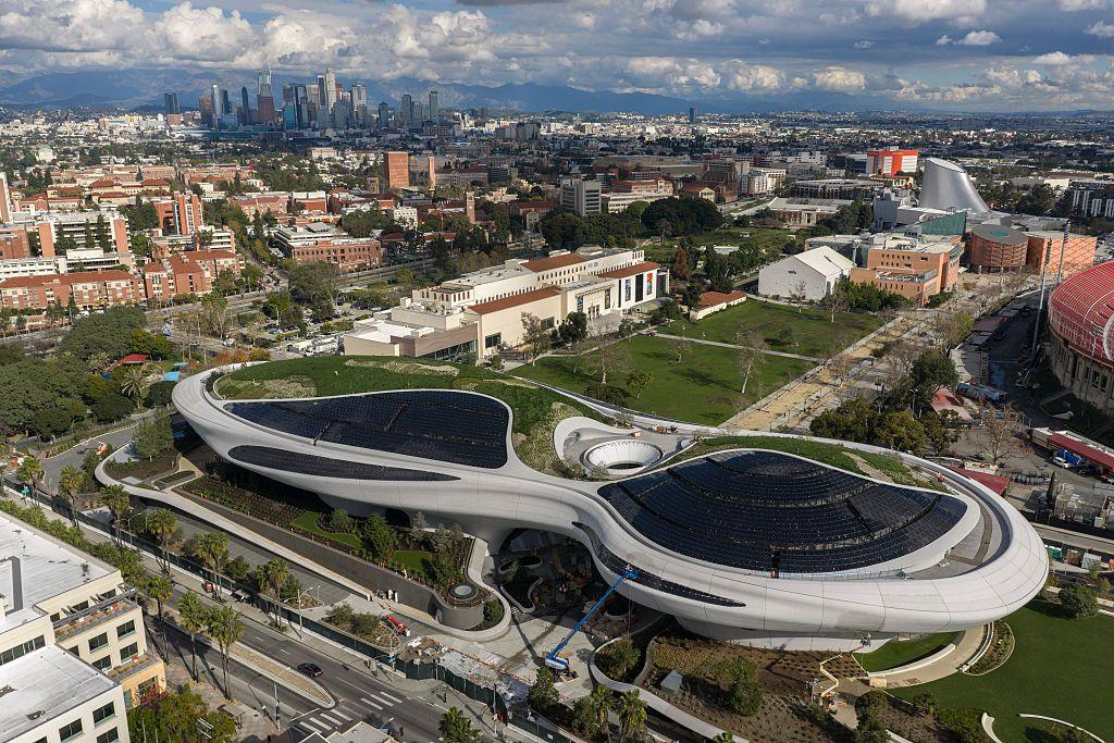 A general view of the Lucas Museum of Narrative Art.