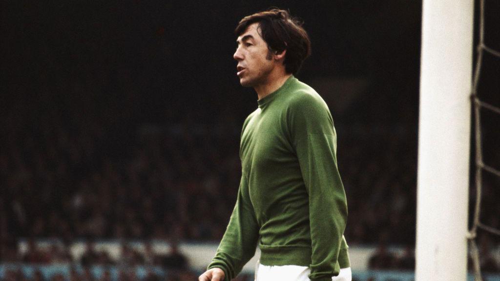 A picture of Gordon Banks in action for Stoke City. The England goalkeeper played 250 games for Stoke between 1967 and 1973, and he helped the club win their only major trophy when they beat Chelsea in the 1972 League Cup final
