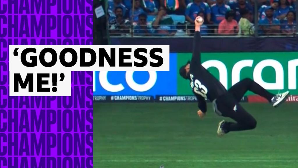 Phillips produces 'the most stunning of catches' to dismiss Gill