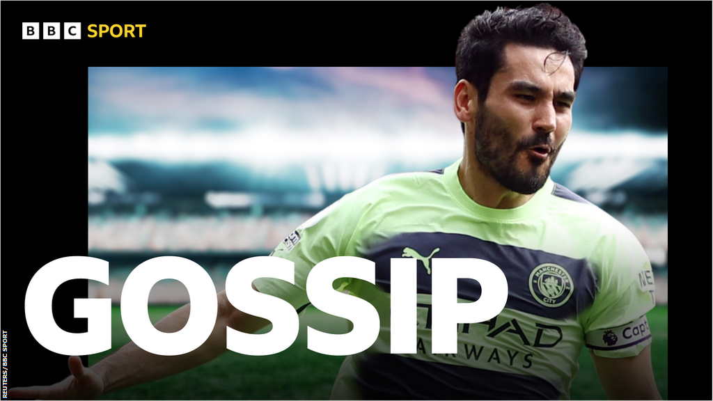 Ilkay Gundogan and the BBC Sport Gossip logo