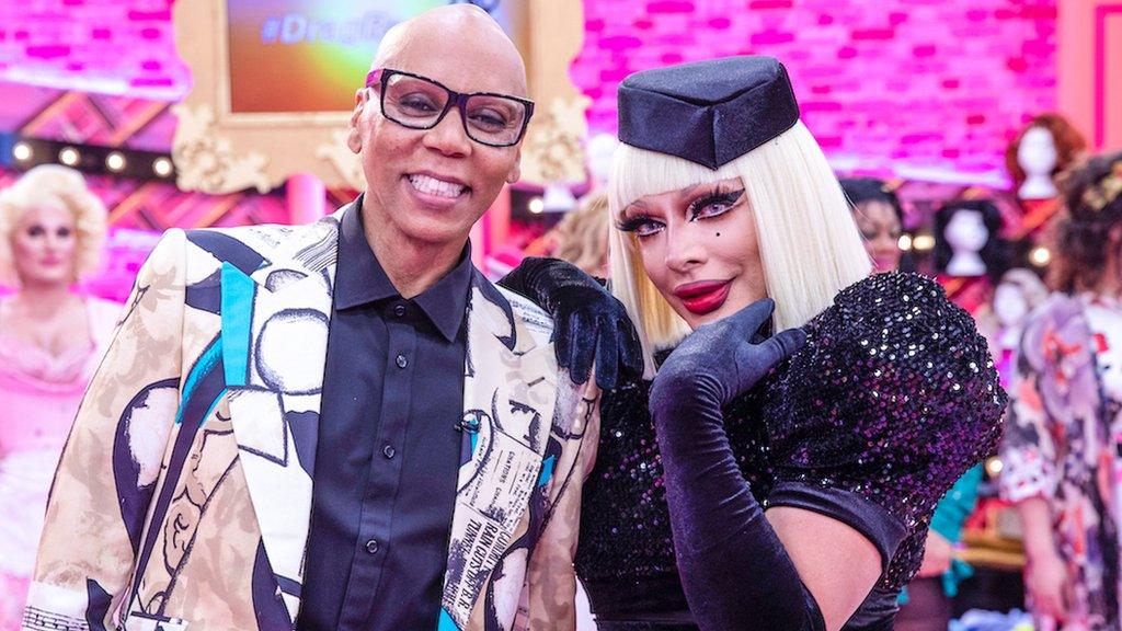 RuPaul and Raven on RuPaul's Drag Race UK