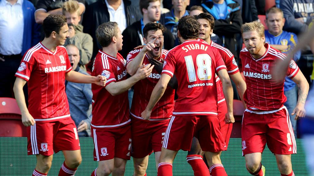 David Nugent celebrates