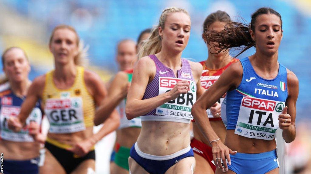 GB's Hannah Nuttall contests the women's 5,000m at the European Team Athletics Championships