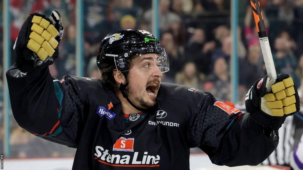 Darik Angeli's goal helped Belfast take a 2-0 lead in Nottingham but the home side fought back to clinch a 3-2 victory