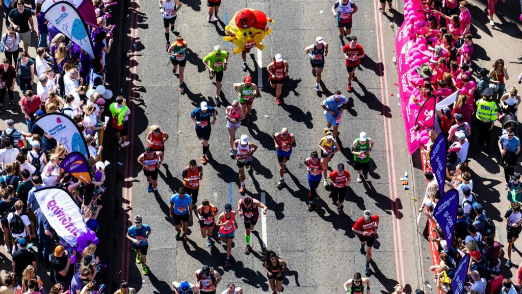 London Marathon fun runners