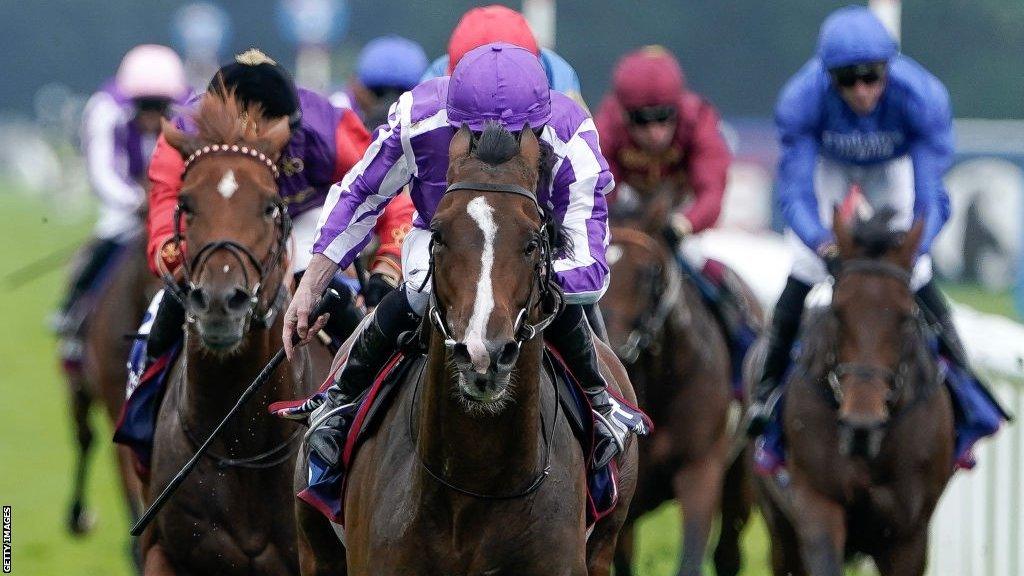 Continuous wins the St Leger at Doncaster