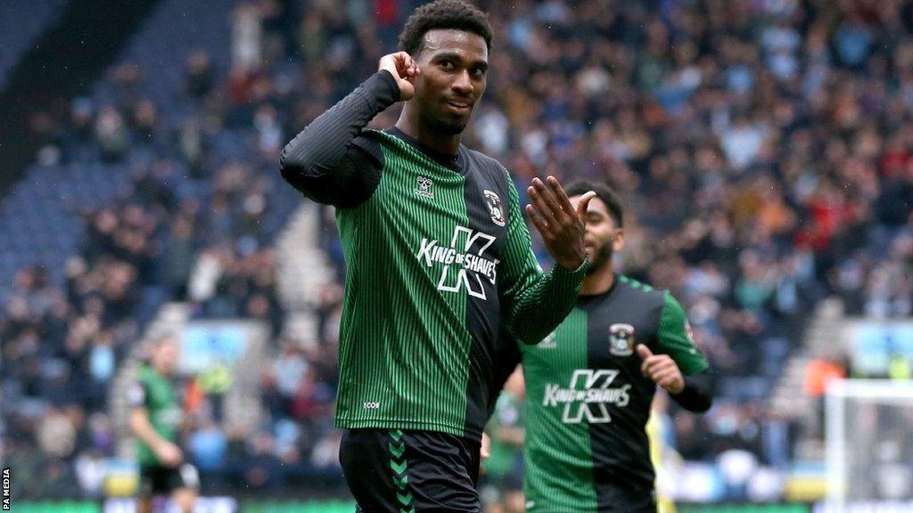 US international striker Haji Wright's Deepdale brace took his season's haul to four goals