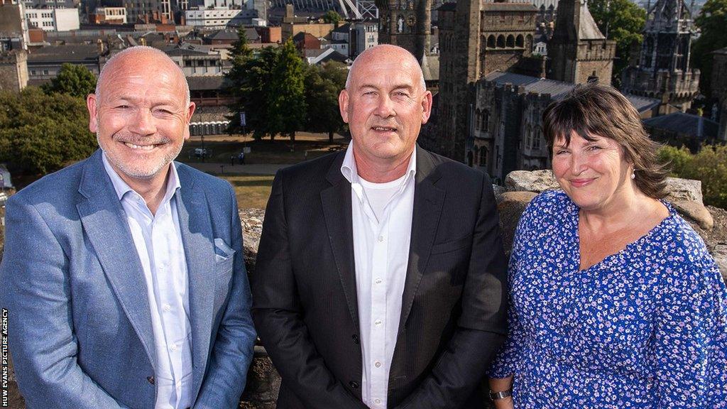 From left: Ieuan Evans, Richard Collier-Keywood and Alison Thorne